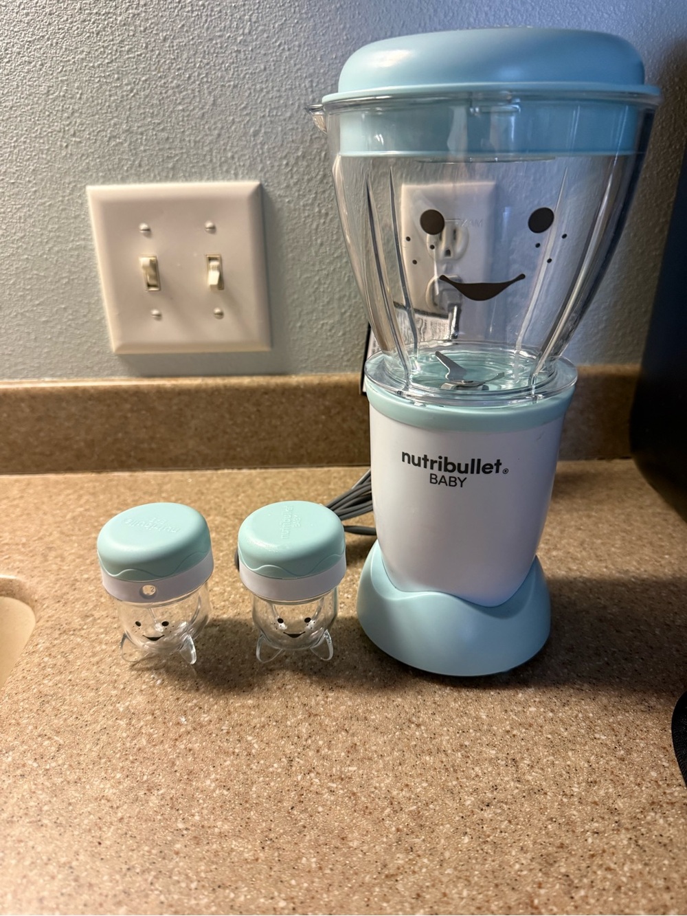 Nutribullet Baby Blender in Light Blue with 2 Jars and Lids